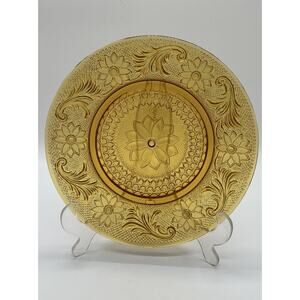 Indiana Tiara Sandwich Glass Daisy Amber 8.25” Luncheon Dessert Plate Replacemen